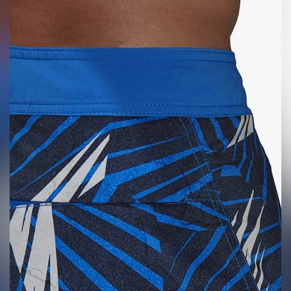 Adidas Mens Graphic Tech Swimming Shorts Navy Boardshorts Men’s FJ3908 Size 29”